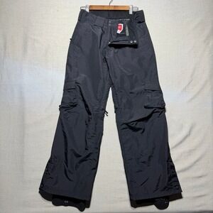 Sims Snow Pants Women Small Black Straight Leg Cargo Winter Sport Ski Snowboard